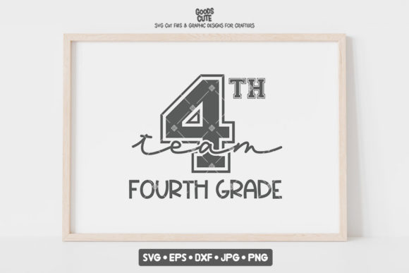 Back to School 4th Fourth Grade Team SVG: A Versatile Design for Personalization and Craft Projects