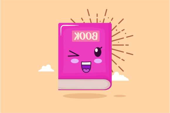 Back to School Book Cute Kawaii Cloud: Elevating Educational Materials with Whimsical Design