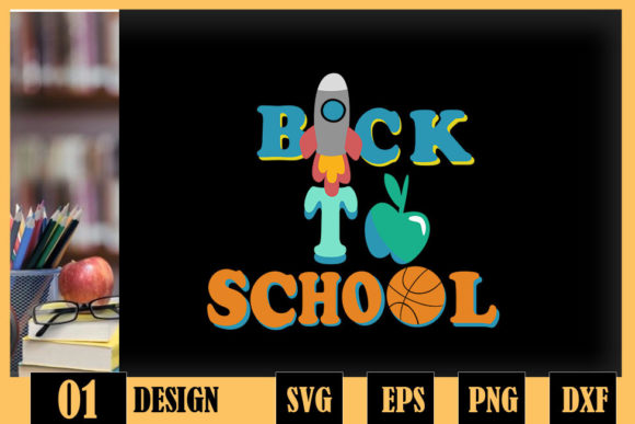 Back to School Rocket Apple Báketball