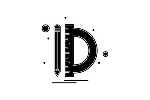 Back to School Ruler and Pencil Black: Digital Design Assets for Creative Workflows