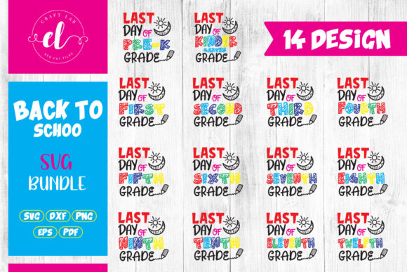 Back to School SVG Bundle 14 Designs for Creative Projects