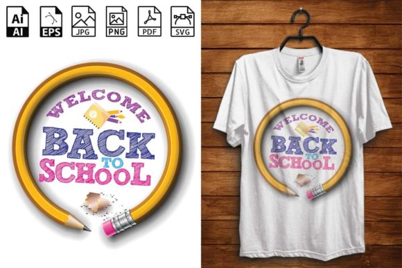 Back to School T-shirt Design-03: A Digital Asset for Creators and Small Businesses