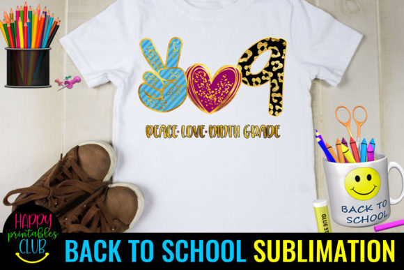 Peace Love Ninth Grade Back to School: A Versatile Design for the Big Year Ahead