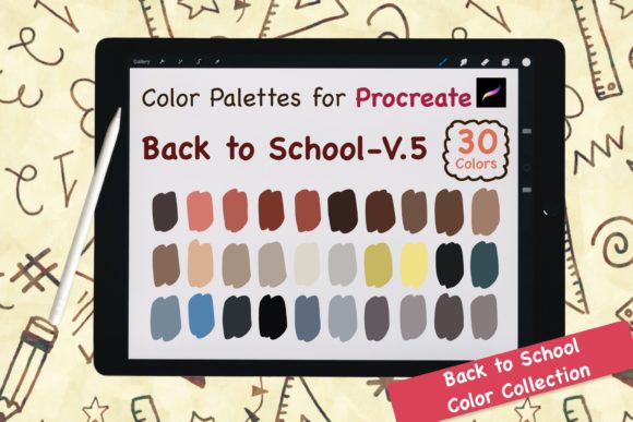 Procreate Color Palettes-BackToSchool V5: A Practical Guide to Streamlined Digital Art