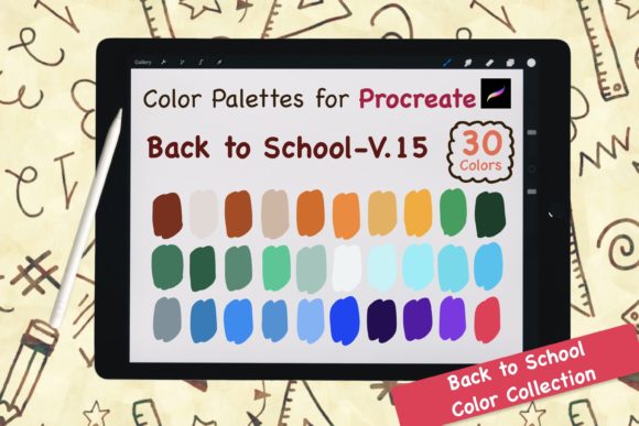 Unlock Creative Potential with Procreate Color Palette-BackToSchool V15